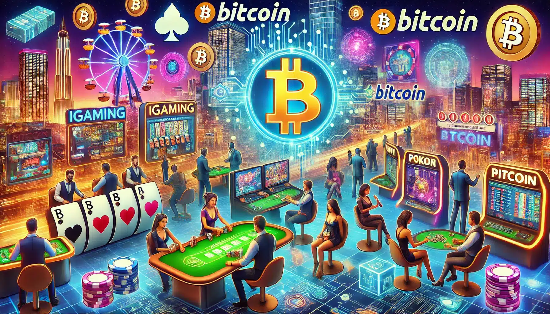 crypto casino full of people enjoying them selves