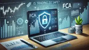 Rectangular image showcasing the concept of safety with trading 212 with a wide horizontal perspective. Highlights key elements of security, trust, and safety in online trading, emphasizing a secure trading environment on the platform.