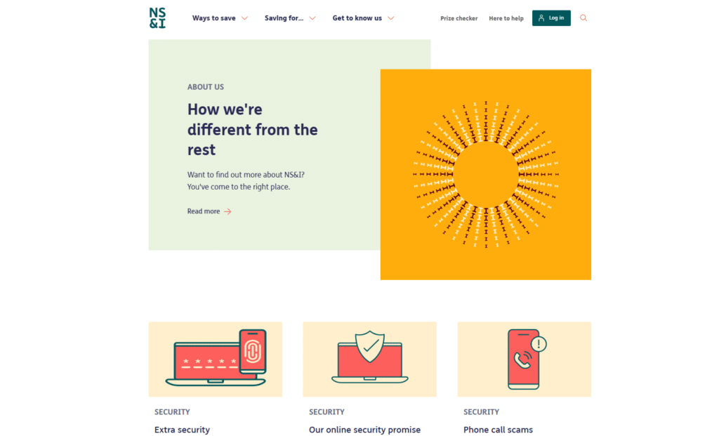 NS&I savings options including Direct ISA with 3.00% tax-free AER, Direct Saver with 3.50% gross AER, and Junior ISA offering 4.00% tax-free AER for children